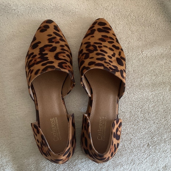 Catherine Malandrino Leopard Print Flats - Picture 1 of 5